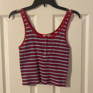 red white and blue tank top